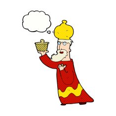 one of the three wise men with thought bubble N36
