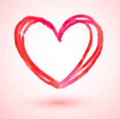 Hand drawn Valentine heart