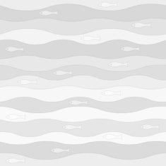 vector seamless abstract pattern waves fish vintage retro