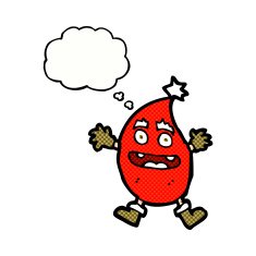 cartoon funny christmas creature with thought bubble N19