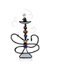 Hookah sketch for your design N10