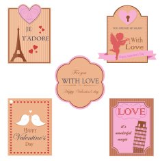 Vector collection of valentines day design