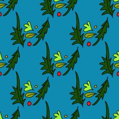 Seamless pattern of leaves N2