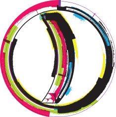 Colorful Grunge Symbol N7
