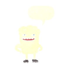 cartoon tooth with speech bubble N17