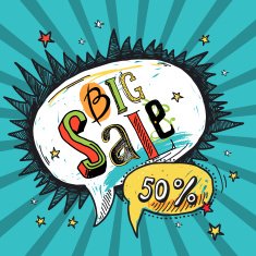 Sale speech bubble