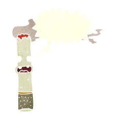 cartoon cigarette with speech bubble N13