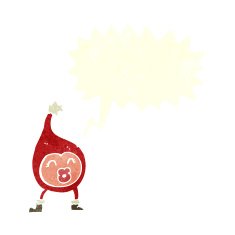 cartoon funny christmas creature with speech bubble N19