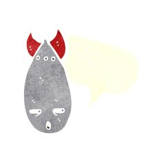 cartoon bomb with speech bubble N15