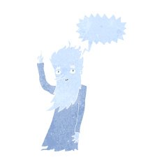 jack frost cartoon with speech bubble N4