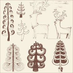 Christmas theme doodles