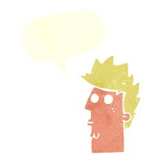 cartoon surprised face with speech bubble N14