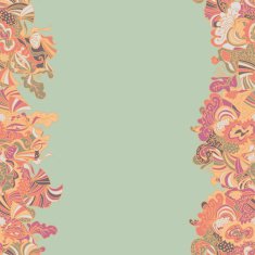 Abstract seamless hand-drawn border N23