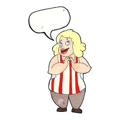 cartoon happy cook with speech bubble N10