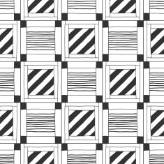 Seamless black and white abstract pattern