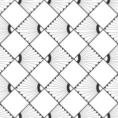 Seamless black and white abstract pattern N2