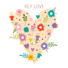 Vintage floral composition