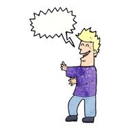 cartoon laughing man with speech bubble N21
