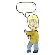 cartoon mustache man with speech bubble N11