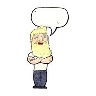 cartoon proud man with speech bubble N31