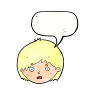 cartoon unhappy boy with speech bubble N62
