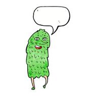 cartoon monster with speech bubble N54
