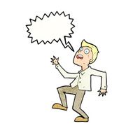 cartoon man panicking with speech bubble N64