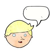 cartoon happy face with speech bubble N52