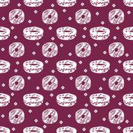 doodle donuts pattern N3