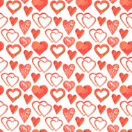 Seamless pattern with hearts N14
