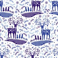 Christmas Seamless with deers