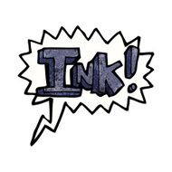 ink cartoon with speech bubble N3