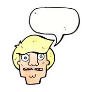 cartoon shocked face with speech bubble N18