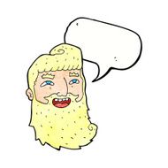 cartoon man with beard laughing speech bubble N10