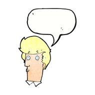 cartoon surprised expression with speech bubble N11