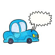 cartoon car with speech bubble N41