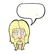 cartoon man with long mustache speech bubble N11
