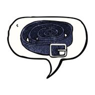cartoon leather belt with speech bubble N6