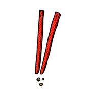 comic cartoon chopsticks N6