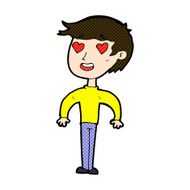 comic cartoon man in love N3