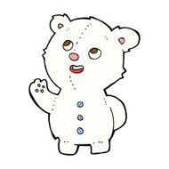 comic cartoon cute polar bear cub N2