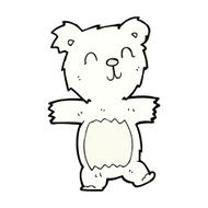 comic cartoon cute polar bear cub N4