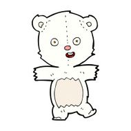 comic cartoon cute polar bear cub N6