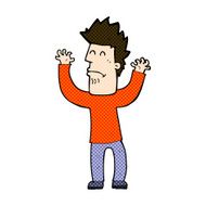 comic cartoon stressed man N13