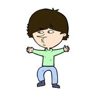 comic cartoon suspicious man N9
