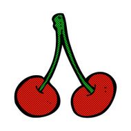 comic cartoon cherries N6