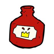 comic cartoon old bottle N2