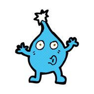 comic cartoon funny water drop character