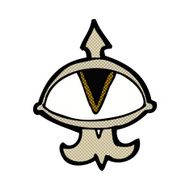 comic cartoon mystic eye symbol N5