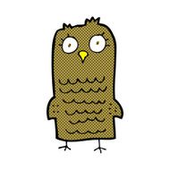 comic cartoon owl N17
